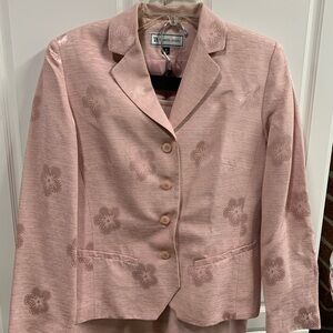 Travis Ayers Pink Blazer with Notched Lapels